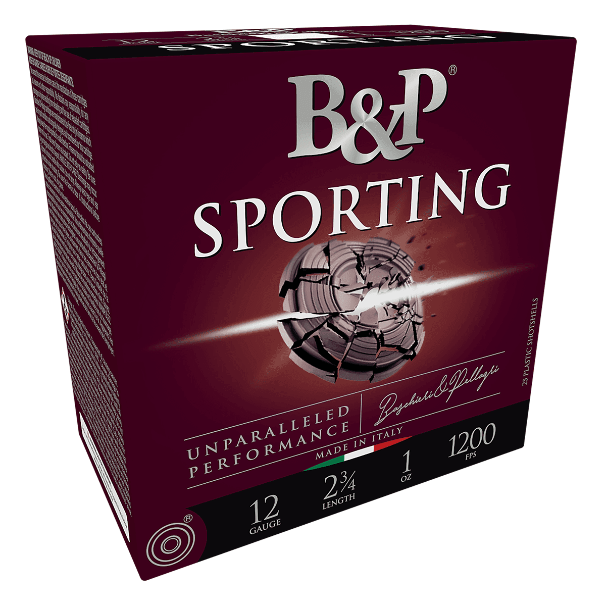 B&P 12B1SCL7 Sporting Clay 12Gauge 2.75" 1oz 7.5Shot 25 Per Box B&P 12B1SCL7 Sporting Clay 12Gauge 2.75" 1oz 7.5Shot 25 Per Box