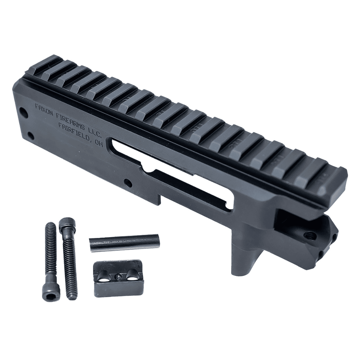 Faxon Firearms Rimfire FF-22 Receiver Kit, Aluminum Black Anodized For 10/22 .22 LR - FF22RECEIVER01 Faxon Firearms Rimfire FF-22 Receiver Kit, Aluminum Black Anodized For 10/22 .22 LR - FF22RECEIVER01