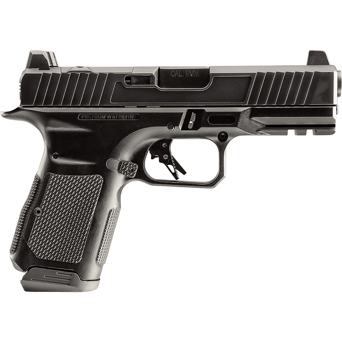 Rock Island 56621 STK200 9mm 15rd 4" Black DLC Slide Black Anodized Frame Black G10 Grip Pistol Rock Island 56621 STK200 9mm 15rd 4" Black DLC Slide Black Anodized Frame Black G10 Grip Pistol