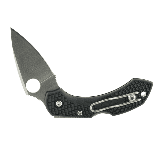 Spyderco Dragonfly 2 Folding Knife, 2.25" Clip Point Plain VG-10 SS Blade Black FRN Handle Includes Pocket Clip - C28PBK2 Spyderco Dragonfly 2 Folding Knife, 2.25" Clip Point Plain VG-10 SS Blade Black FRN Handle Includes Pocket Clip - C28PBK2