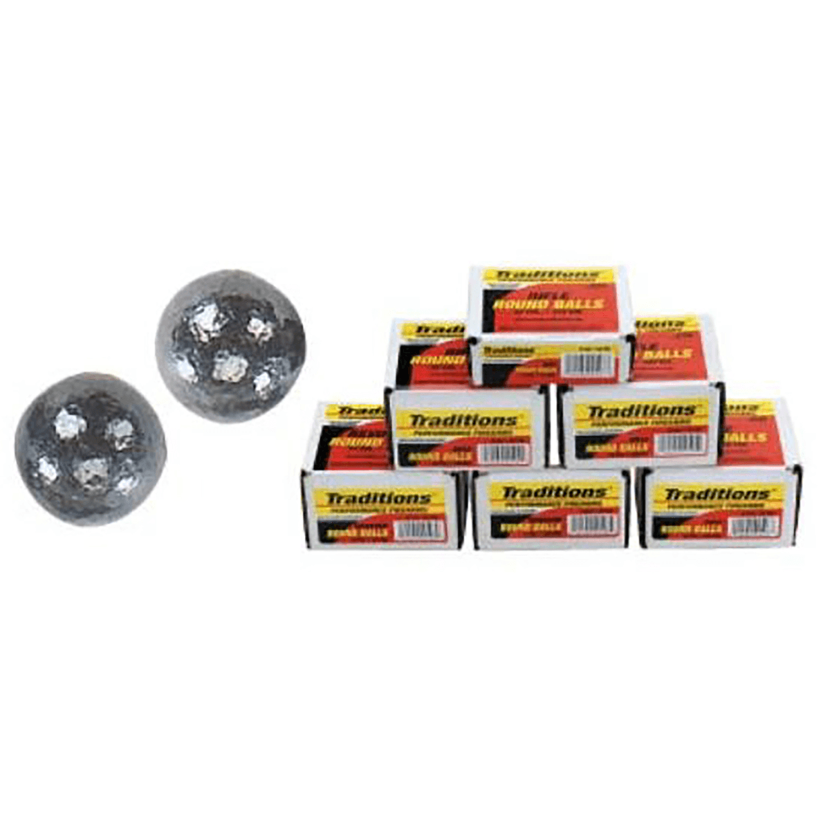 Traditions 50 Cal Rifle Round Balls - 177gr Lead, 100/Box - A1644 Traditions 50 Cal Rifle Round Balls - 177gr Lead, 100/Box - A1644