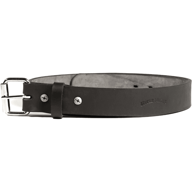 Uncle Mikes-leather(1791) Gun Belt, Matte Black Leather 42/46'' 1.50" Wide Buckle Closure - BLTUM42/46MBL Uncle Mikes-leather(1791) Gun Belt, Matte Black Leather 42/46'' 1.50" Wide Buckle Closure - BLTUM42/46MBL