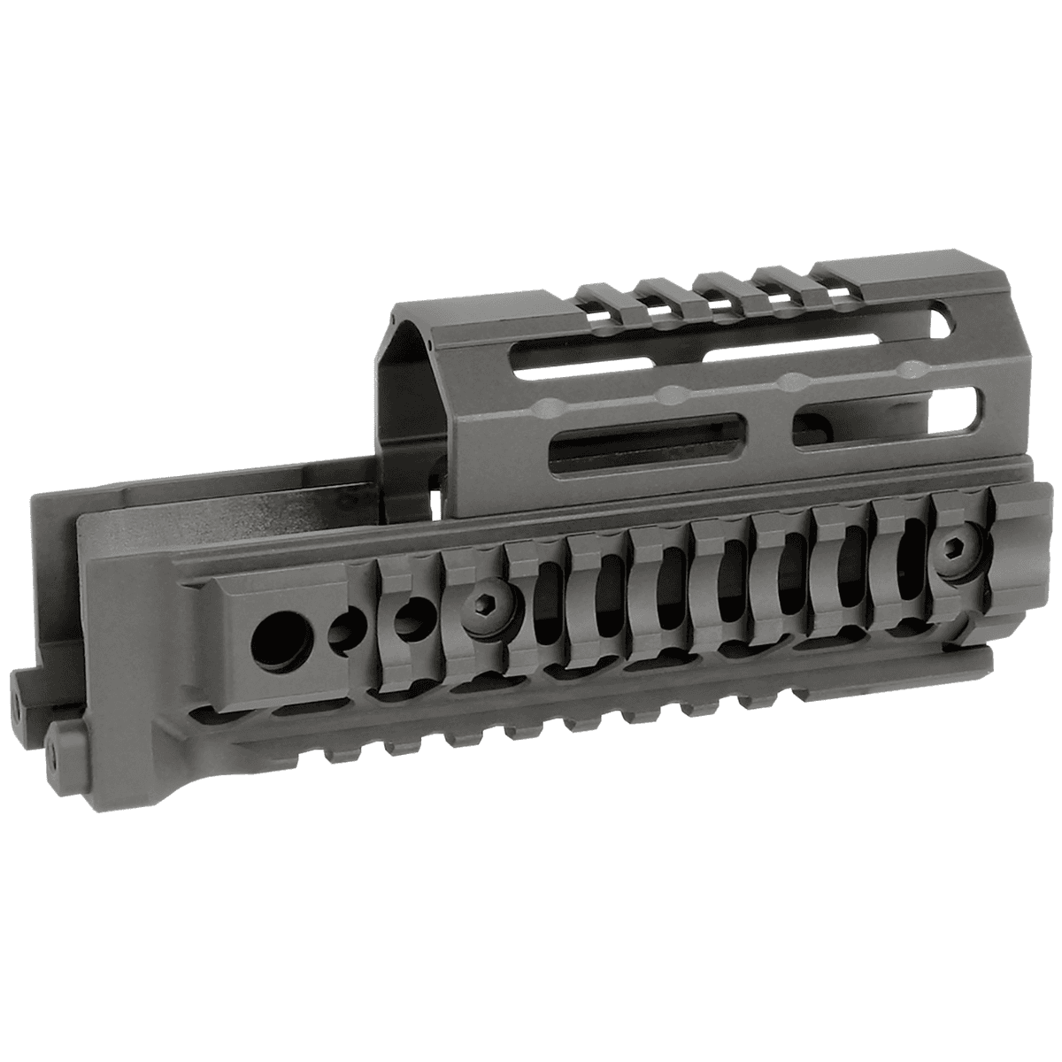 Midwest Industries AK Alpha Handguard, Black 6061 Aluminum 6" AK-47/AK-74 - MIAKALPHAQR6 Midwest Industries AK Alpha Handguard, Black 6061 Aluminum 6" AK-47/AK-74 - MIAKALPHAQR6