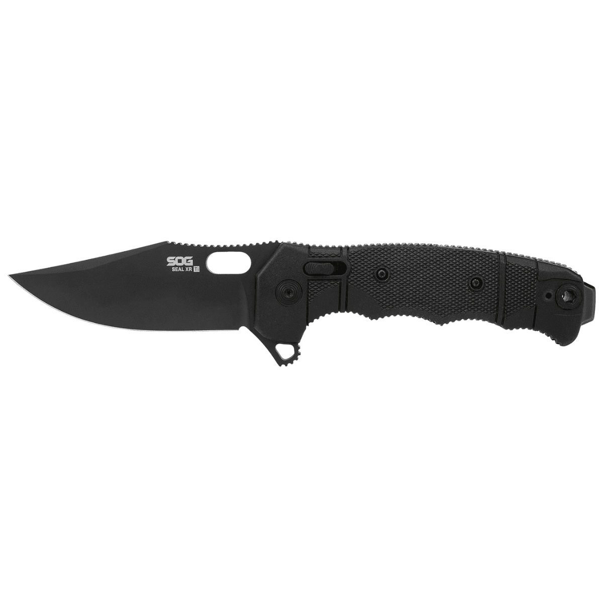 SOG Seal XR Ti Knife, Folding 3.9" MagnaCut steel blade Includes Clip - SOG12211357 SOG Seal XR Ti Knife, Folding 3.9" MagnaCut steel blade Includes Clip - SOG12211357