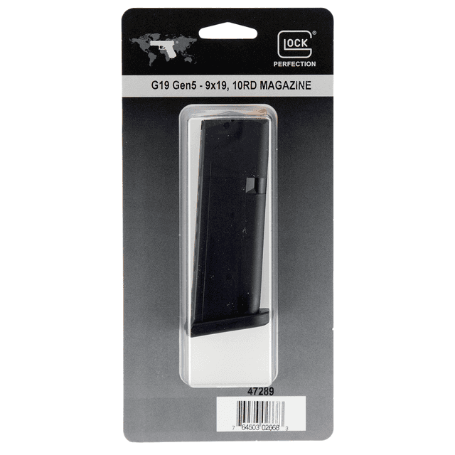 Glock 47289 G19 Gen5 10rd 9mm Luger Black Polymer Glock 47289 G19 Gen5 10rd 9mm Luger Black Polymer