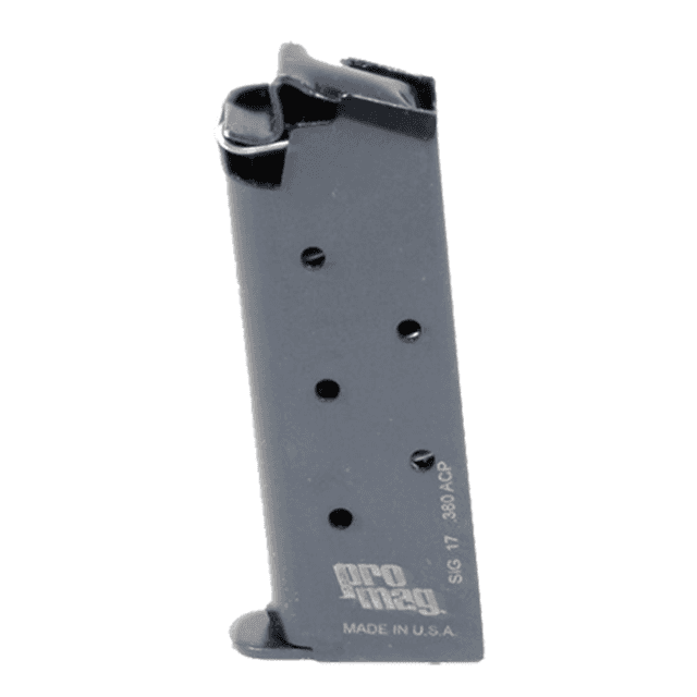 ProMag Standard Magazine, 6rd Blued Steel 380 ACP Fits Sig P238 - SIG17 ProMag Standard Magazine, 6rd Blued Steel 380 ACP Fits Sig P238 - SIG17