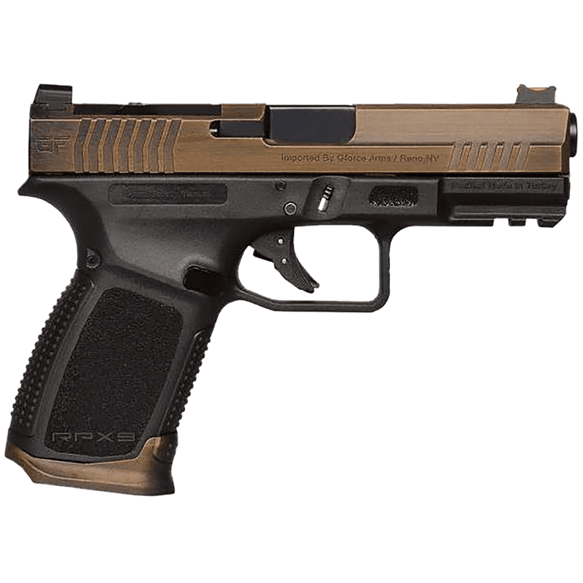 Gforce Arms GFRPX3C9BT Exodus 9mm 15rd 4.02" Steel Slide Gforce Arms GFRPX3C9BT Exodus 9mm 15rd 4.02" Steel Slide