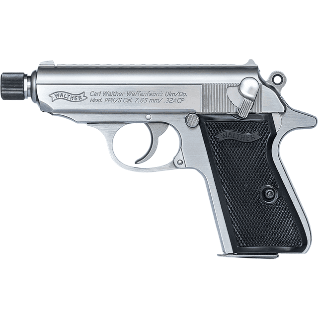 Walther Arms 4796044 PPK/S 32 ACP 7+1 3.30" Stainless Steel Pistol Walther Arms 4796044 PPK/S 32 ACP 7+1 3.30" Stainless Steel Pistol
