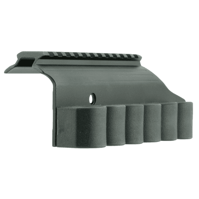 TacStar SideSaddle Rail Mount, 6rds Black Aluminum Mossberg 500/590 12Gauge - 1081029 TacStar SideSaddle Rail Mount, 6rds Black Aluminum Mossberg 500/590 12Gauge - 1081029