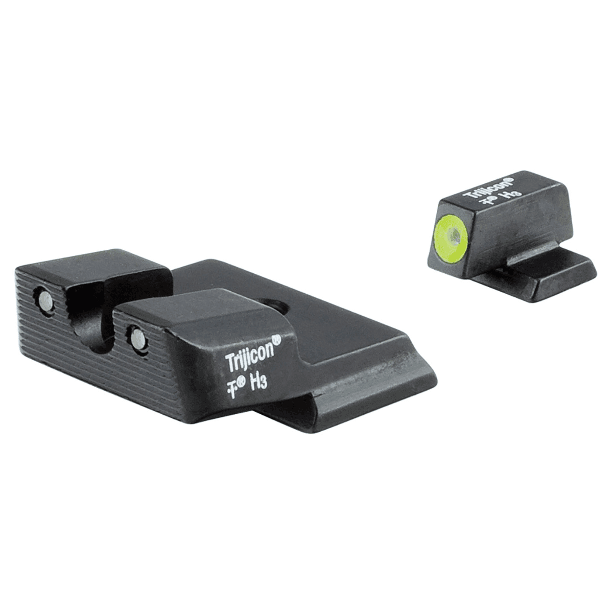 Trijicon HD Night Sights, Green/Tritium Yellow Outline Front Sight-Green Tritium Black Outline Rear Sight Smith & Wesson M&P Shield/M&P Shield Plus - 600721 Trijicon HD Night Sights, Green/Tritium Yellow Outline Front Sight-Green Tritium Black Outline Rear Sight Smith & Wesson M&P Shield/M&P Shield Plus - 600721
