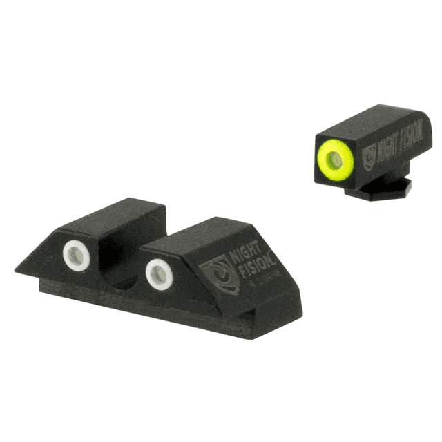 Night Fision Tritium Night Sights For Glock, Green Tritium Yellow Outline Front Sight- Green Tritium White Outline Rear Sight Glock 20/21/29/30/36/40/41 - GLK002007YGW Night Fision Tritium Night Sights For Glock, Green Tritium Yellow Outline Front Sight- Green Tritium White Outline Rear Sight Glock 20/21/29/30/36/40/41 - GLK002007YGW