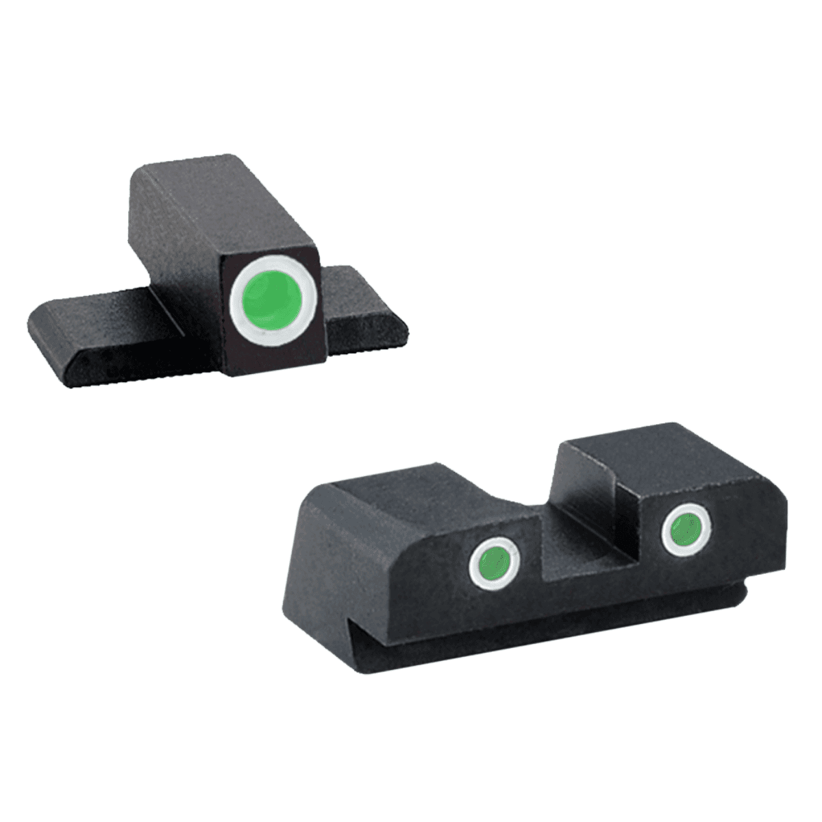 AmeriGlo Classic Tritium Sight Set for Springfield Armory XD, Green Tritium White Outline Front Sight-Green Tritium White Outline Rear Sight - XD191 AmeriGlo Classic Tritium Sight Set for Springfield Armory XD, Green Tritium White Outline Front Sight-Green Tritium White Outline Rear Sight - XD191