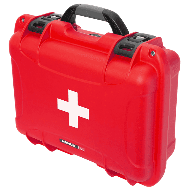 Nanuk 920 First Aid Case, Red Resin w/ Latches - 920S-000RD-PA0-FSA01 Nanuk 920 First Aid Case, Red Resin w/ Latches - 920S-000RD-PA0-FSA01