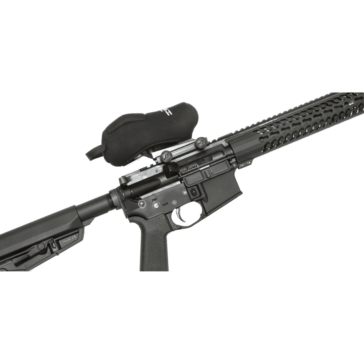 Scopecoat Holographic/Electronic Scope Cover, Black Neoprene/Nylon Laminate Size 54 Slip On Fits Leupold LCO/DVO - 12HE54BK Scopecoat Holographic/Electronic Scope Cover, Black Neoprene/Nylon Laminate Size 54 Slip On Fits Leupold LCO/DVO - 12HE54BK