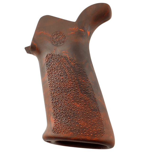 Hogue OverMolded Beavertail Gun Grip, Made of Rubber With Red Lava Cobblestone Finish for AR-15, M16 - 15431 Hogue OverMolded Beavertail Gun Grip, Made of Rubber With Red Lava Cobblestone Finish for AR-15, M16 - 15431