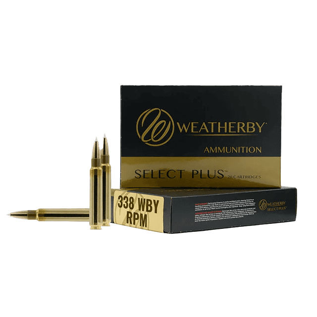 Weatherby H338225IL Select Plus 338WBY RPM 225gr InterLock 20 Per Box Weatherby H338225IL Select Plus 338WBY RPM 225gr InterLock 20 Per Box