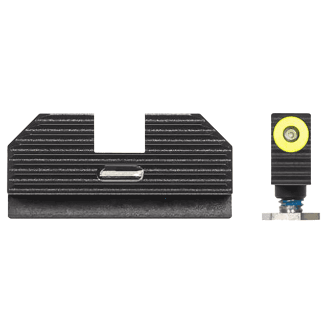Night Fision Official Costa Ludus Night Sights, Green Tritium Yellow Outline Front Sight-Green Tritium Bar Rear Sight Glock 17/17L/17MOS/19 - GLK001010YGXG Night Fision Official Costa Ludus Night Sights, Green Tritium Yellow Outline Front Sight-Green Tritium Bar Rear Sight Glock 17/17L/17MOS/19 - GLK001010YGXG