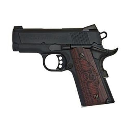 Colt Mfg O7800XE Defender Compact 45 ACP 7+1 3" Black Steel Barrel, Blued Serrated Slide, Matte Black Cerakote Aluminum Frame w/Beavertail, Black Cherry Tactical G10 Grips, Ambidextrous Colt Mfg O7800XE Defender Compact 45 ACP 7+1 3" Black Steel Barrel, Blued Serrated Slide, Matte Black Cerakote Aluminum Frame w/Beavertail, Black Cherry Tactical G10 Grips, Ambidextrous