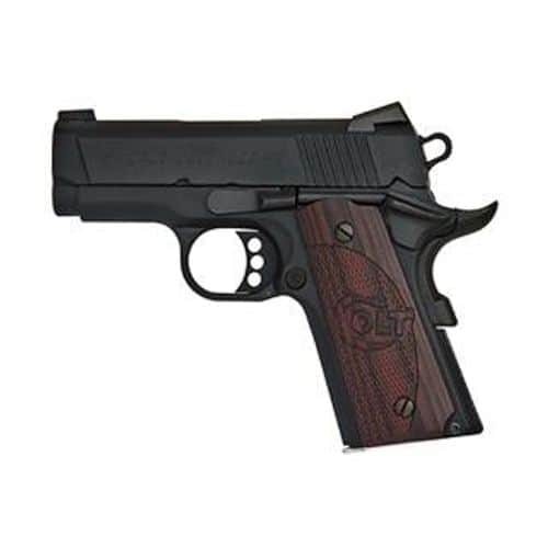 Colt Mfg O7800XE Defender Compact 45 ACP 7+1 3" Black Steel Barrel, Blued Serrated Slide, Matte Black Cerakote Aluminum Frame w/Beavertail, Black Cherry Tactical G10 Grips, Ambidextrous Colt Mfg O7800XE Defender Compact 45 ACP 7+1 3" Black Steel Barrel, Blued Serrated Slide, Matte Black Cerakote Aluminum Frame w/Beavertail, Black Cherry Tactical G10 Grips, Ambidextrous