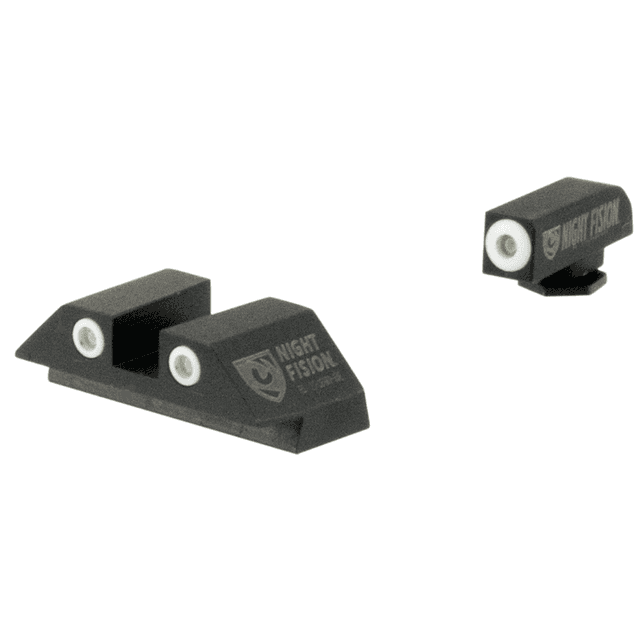 Night Fision Tritium Night Sights For Glock, Green Tritium White Outline Front Sight- Green Tritium Black Outline Rear Sight Glock 17/17L/19/22 - GLK001003WGZ Night Fision Tritium Night Sights For Glock, Green Tritium White Outline Front Sight- Green Tritium Black Outline Rear Sight Glock 17/17L/19/22 - GLK001003WGZ