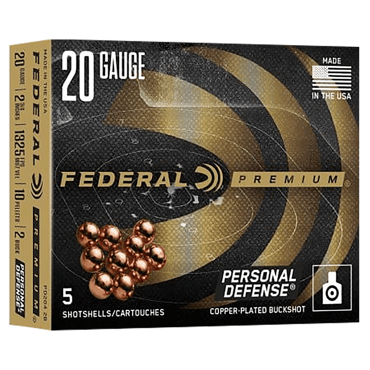 Federal PD2042B Premium 20Gauge 2.75" 2BuckShot 5 Per Box Federal PD2042B Premium 20Gauge 2.75" 2BuckShot 5 Per Box