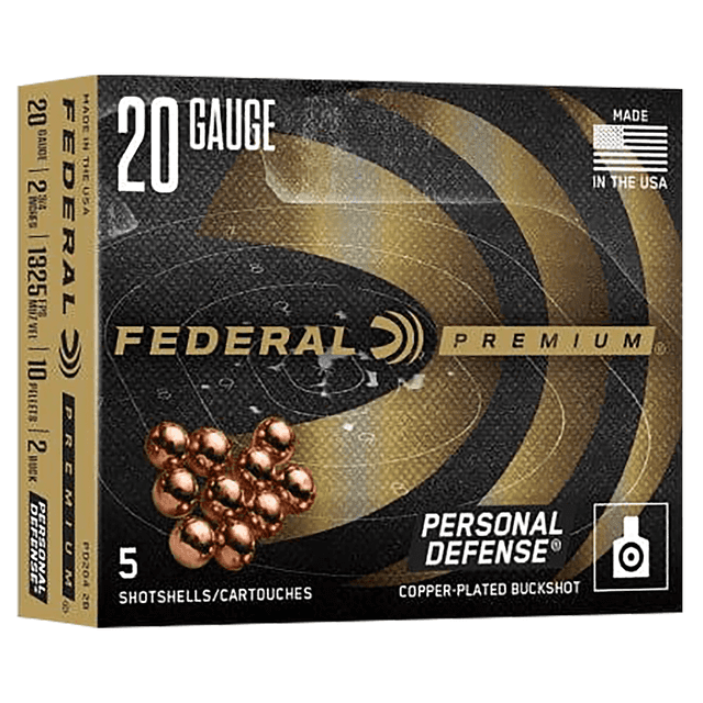 Federal PD2042B Premium 20Gauge 2.75" 2BuckShot 5 Per Box Federal PD2042B Premium 20Gauge 2.75" 2BuckShot 5 Per Box
