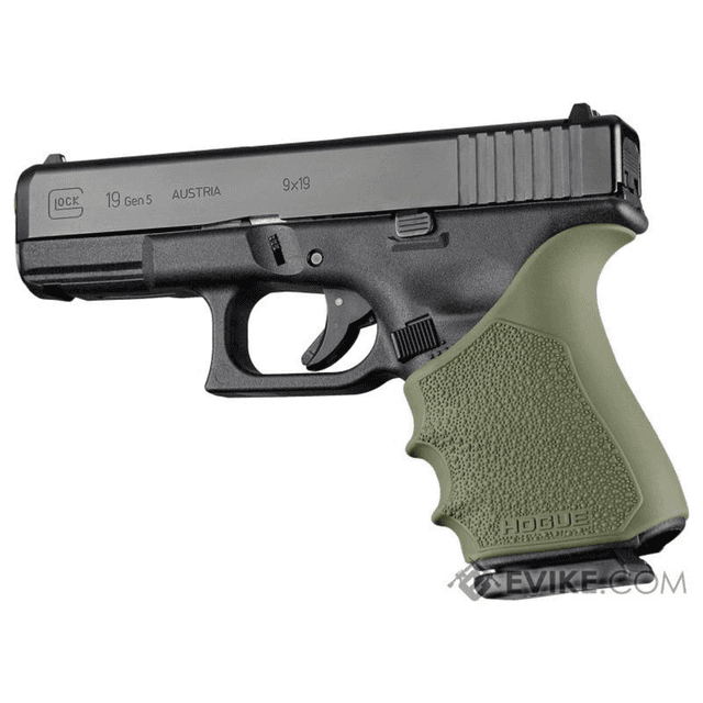 Hogue Handall Beavertail Grip Sleeve, OD Green Rubber Glock 19/23/32/38 Gen 1,2,5 - 17051 Hogue Handall Beavertail Grip Sleeve, OD Green Rubber Glock 19/23/32/38 Gen 1,2,5 - 17051