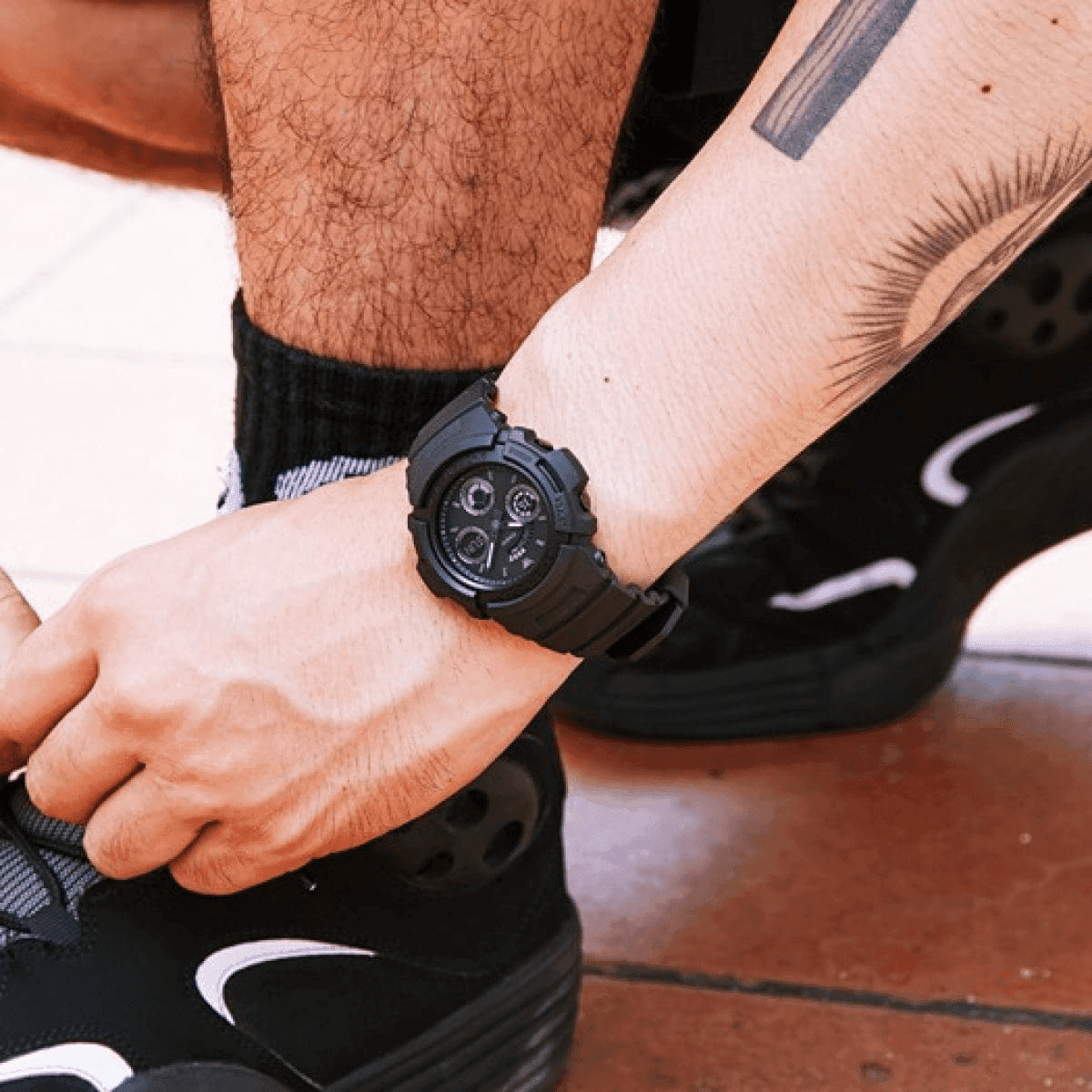 G-Shock Casio Analog-Digital Watch, Black - AW591BB1A G-Shock Casio Analog-Digital Watch, Black - AW591BB1A