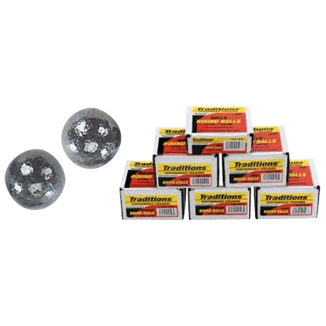Traditions Rifle Lead Round Balls, 177gr 20/Box 50Cal - A1241 Traditions Rifle Lead Round Balls, 177gr 20/Box 50Cal - A1241