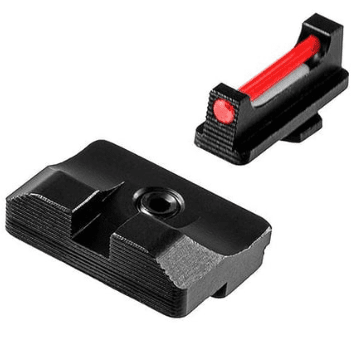 TruGlo Fiber-Optic Pro Sights, Red Fiber Optic Front Sight-Black/Blank Rear Sight For Glock 20/21 - TG132G2 TruGlo Fiber-Optic Pro Sights, Red Fiber Optic Front Sight-Black/Blank Rear Sight For Glock 20/21 - TG132G2