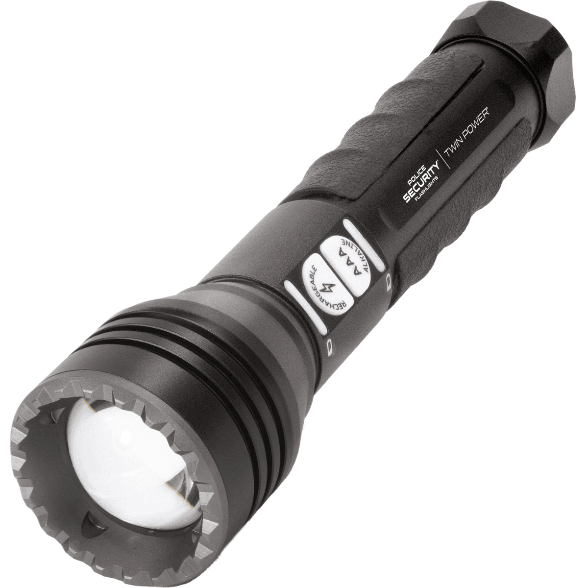 Lb Marketing Twin Power Long Throw Flashlight, Black 220/450 Lumens White LED - 97741 Lb Marketing Twin Power Long Throw Flashlight, Black 220/450 Lumens White LED - 97741