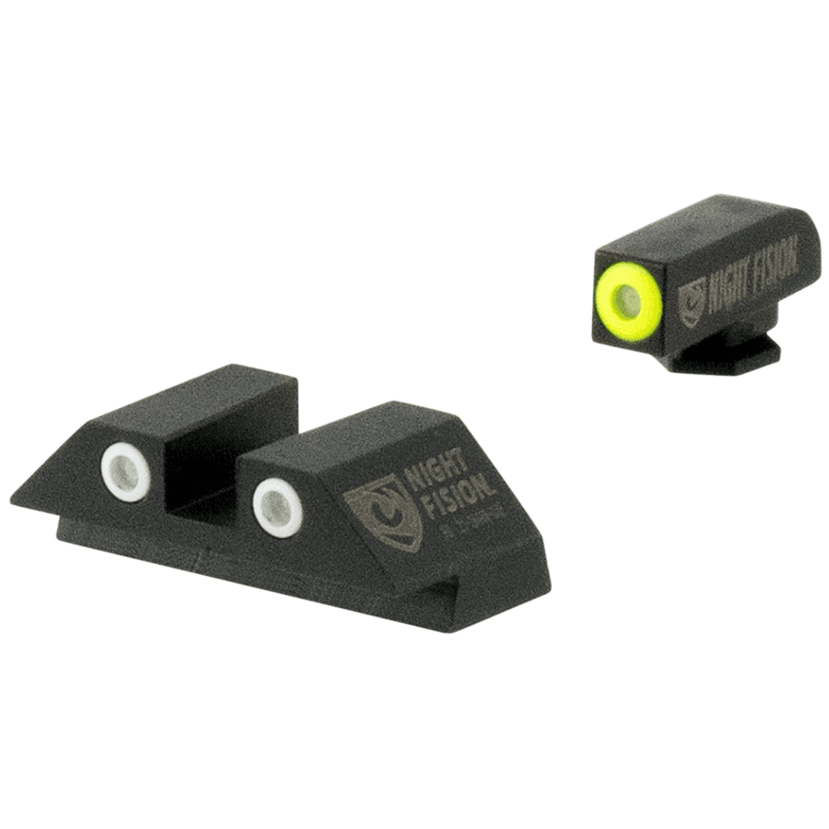 Night Fision Tritium Night Sights For Glock, Green Tritium Yellow Outline Front Sight-Green Tritium White Outline Rear Sight Glock 17/17L/19/22 - GLK001003YGW Night Fision Tritium Night Sights For Glock, Green Tritium Yellow Outline Front Sight-Green Tritium White Outline Rear Sight Glock 17/17L/19/22 - GLK001003YGW