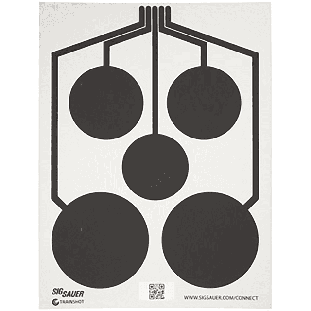 Sig Sauer T300 Replacement Target, Multi Zone Hanging Black/White - SCT357 Sig Sauer T300 Replacement Target, Multi Zone Hanging Black/White - SCT357
