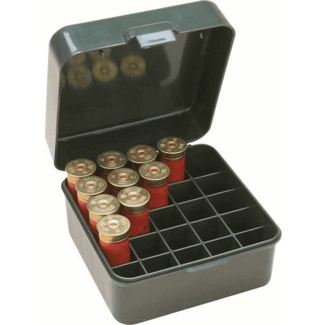 MTM Case-Gard Flip-Top Shotshell Box, Forest Green Polypropylene Multi Gauge Shotgun 25rd - S2512M11 MTM Case-Gard Flip-Top Shotshell Box, Forest Green Polypropylene Multi Gauge Shotgun 25rd - S2512M11