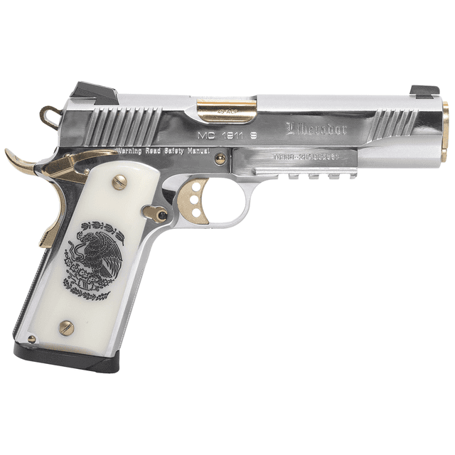 Girsan 391053 Regard Liberador II 9mm Luger 9+1 5" Gold Plated 1911 Handgun Girsan 391053 Regard Liberador II 9mm Luger 9+1 5" Gold Plated 1911 Handgun