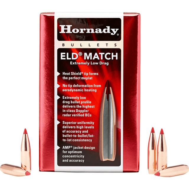 Hornady 263331 6.5mm .264 147gr Extremely Low Drag-Match 500 Per Box Hornady 263331 6.5mm .264 147gr Extremely Low Drag-Match 500 Per Box