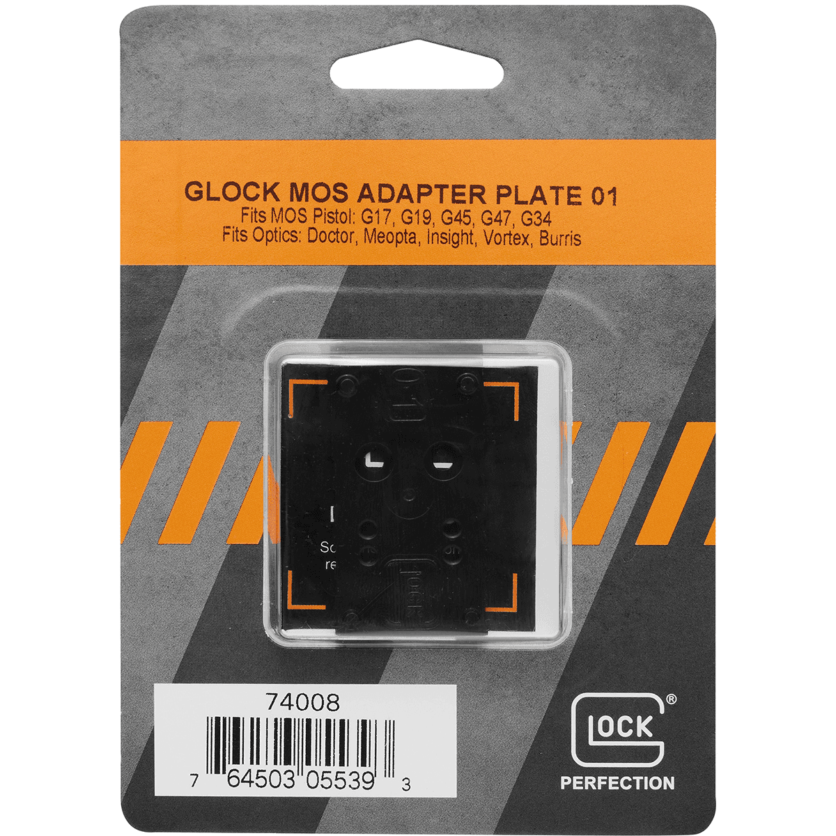 Glock 74008 MOS Adaptor Plate Black Glock 74008 MOS Adaptor Plate Black