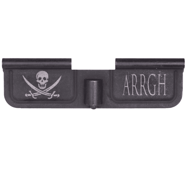 Spike's Tactical Pirate Ejection Port Door - AR-15, Black Phosphate Steel - SED7003 Spike's Tactical Pirate Ejection Port Door - AR-15, Black Phosphate Steel - SED7003