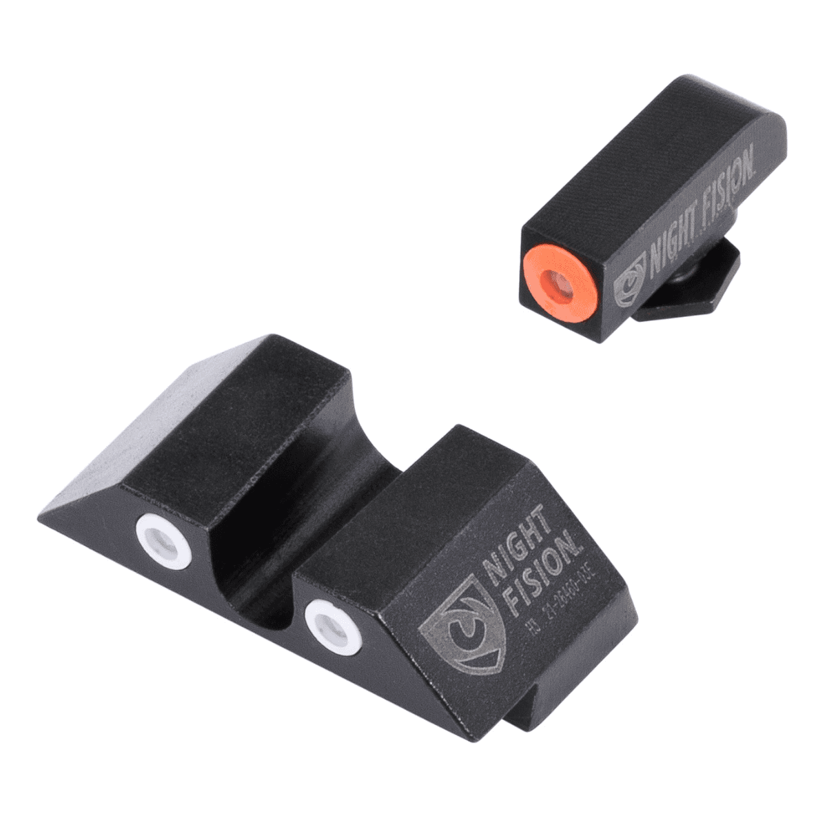 Night Fision Tritium Night Sights for Glock 17/19/22 – Green Tritium with Orange Front Outline, White Rear Outline – GLK001007OGW Night Fision Tritium Night Sights for Glock 17/19/22 – Green Tritium with Orange Front Outline, White Rear Outline – GLK001007OGW
