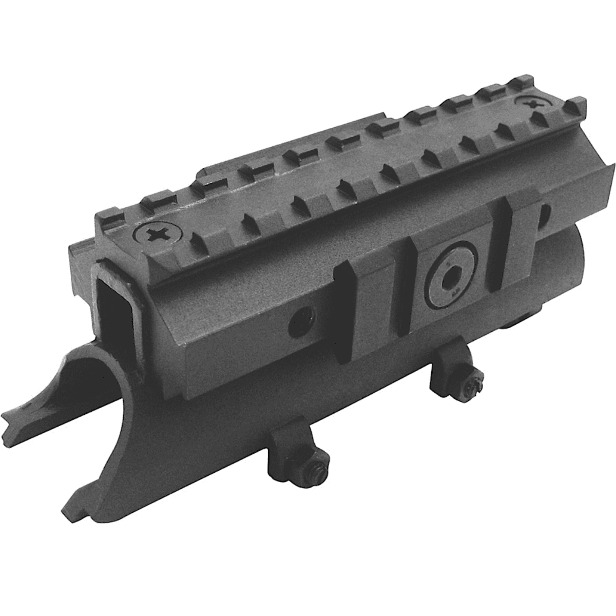 NcStar Tri-Rail Receiver Cover for SKS Rifle 4.80" Black Anodized Aluminum - MTSKS NcStar Tri-Rail Receiver Cover for SKS Rifle 4.80" Black Anodized Aluminum - MTSKS