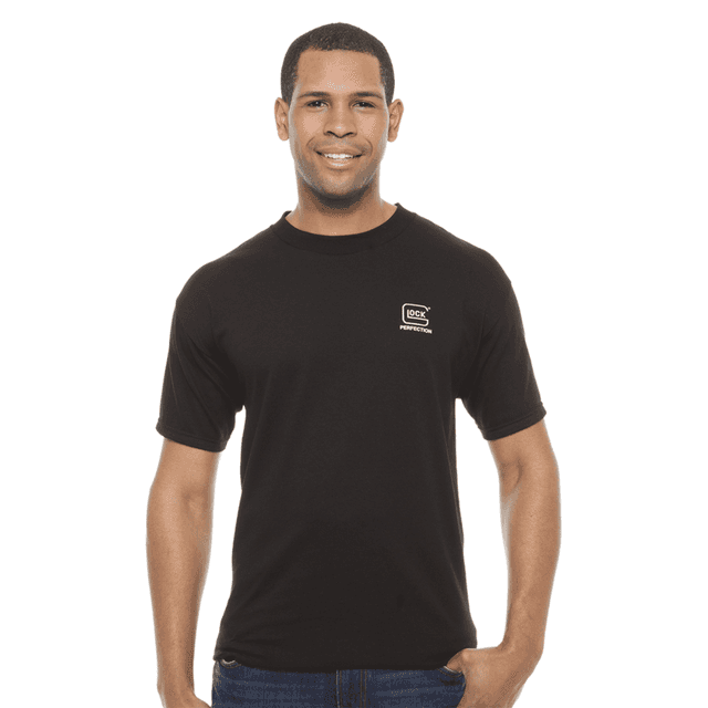 Glock Perfection Black Pre-Shrunk Cotton Short Sleeve T-Shirt XL - AA11002 Glock Perfection Black Pre-Shrunk Cotton Short Sleeve T-Shirt XL - AA11002