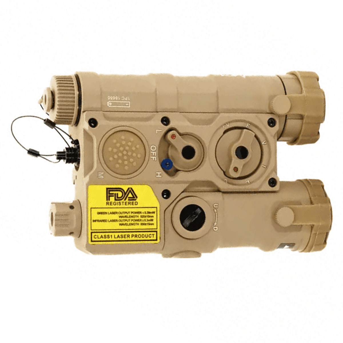 AGM Global Vision WLADCLA1T1 WLAD-1T Tan Ultraviolet Laser & IR Pointer/Illuminator Coaxial Dual Laser White LED 300 Lumen AGM Global Vision WLADCLA1T1 WLAD-1T Tan Ultraviolet Laser & IR Pointer/Illuminator Coaxial Dual Laser White LED 300 Lumen