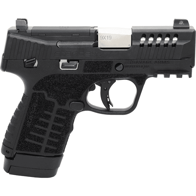 Savage Arms Stance XR Pistol, 3.20" Natural Barrel Black Nitride Ported Stainless Steel Slide Black Glass Filled Nylon Grip Ambidextrous 13+1rd 9mm - 67063 Savage Arms Stance XR Pistol, 3.20" Natural Barrel Black Nitride Ported Stainless Steel Slide Black Glass Filled Nylon Grip Ambidextrous 13+1rd 9mm - 67063