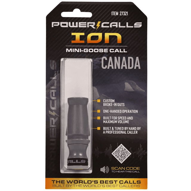 Power Calls Ion Game Call, Gray Polycarbonate/Acrylic Open Call Attracts Canada Goose - 27321 Power Calls Ion Game Call, Gray Polycarbonate/Acrylic Open Call Attracts Canada Goose - 27321