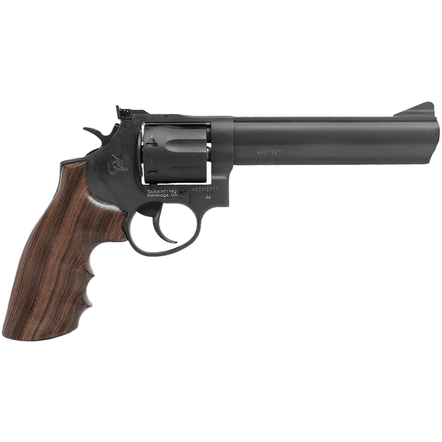 Taurus 66 Revolver, 6" Matte Black Oxide Cylinder/Frame/Barrel Wood Grip Transfer Bar Safety Medium Frame 7rd 357 Mag - 2-660061-HWD1 Taurus 66 Revolver, 6" Matte Black Oxide Cylinder/Frame/Barrel Wood Grip Transfer Bar Safety Medium Frame 7rd 357 Mag - 2-660061-HWD1