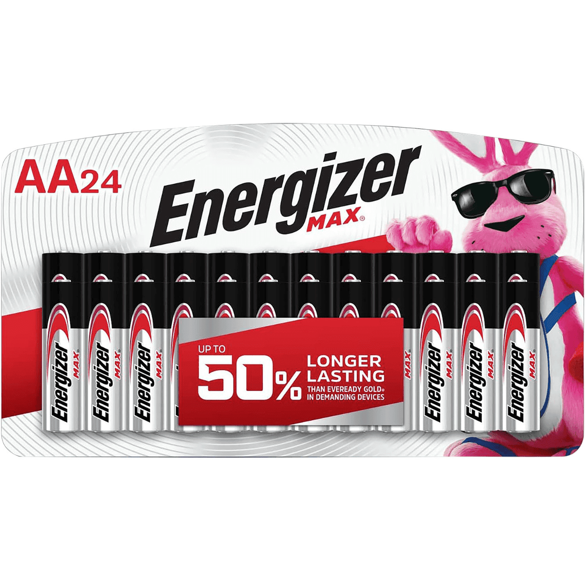 Energizer Max AA, Silver 1.5V Alkaline Qty (24) Single Pack - E91BP24V1 Energizer Max AA, Silver 1.5V Alkaline Qty (24) Single Pack - E91BP24V1