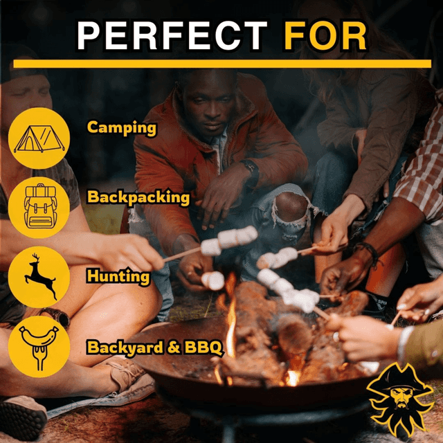 Black Beard Fire Starters Fire Rope, Black Single - SINGLE Black Beard Fire Starters Fire Rope, Black Single - SINGLE