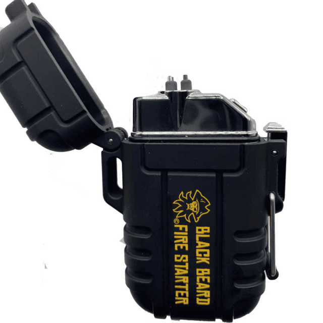 Black Beard Fire Starters Arc Lighter, Black Includes USB Charging Cord - ARC Black Beard Fire Starters Arc Lighter, Black Includes USB Charging Cord - ARC