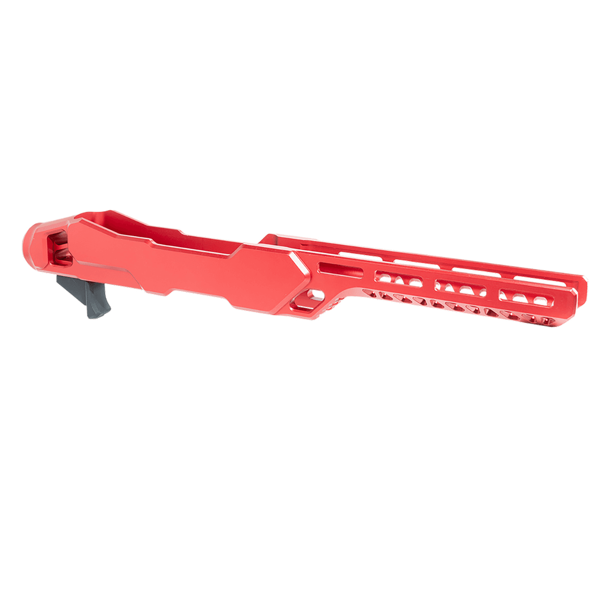 Timber Creek Outdoors Enforcer Rifle Chassis Red Aluminum for Ruger 10/22, MSR Buffer Tube Compatible - ERC1022R Timber Creek Outdoors Enforcer Rifle Chassis Red Aluminum for Ruger 10/22, MSR Buffer Tube Compatible - ERC1022R