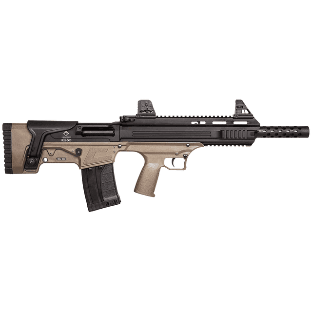 ATI Bulldog Tactical Shotgun, 16" Barrel Tan Aluminum Receiver/Fixed Synthetic Stock 3" Chamber Semi-Auto 5+1rd 410 Gauge - ATIG410BDT ATI Bulldog Tactical Shotgun, 16" Barrel Tan Aluminum Receiver/Fixed Synthetic Stock 3" Chamber Semi-Auto 5+1rd 410 Gauge - ATIG410BDT
